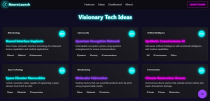 NeuroLaunch – Futuristic Concept Landing Page Screenshot 3